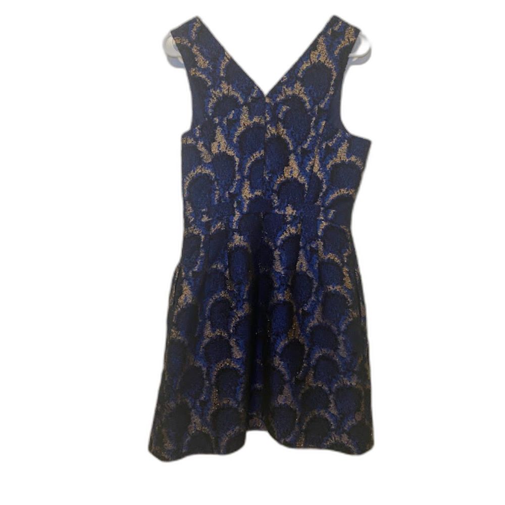 J. Crew Peacock Jacquard Dress Size 8